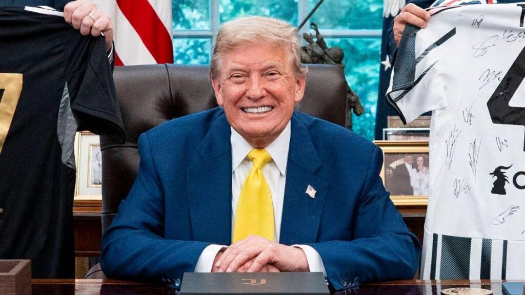 image of Donald Trump was awarded the first FIFA Peace Prize on December 5, 2025.