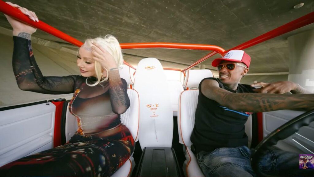 image of amber rose and nick cannon