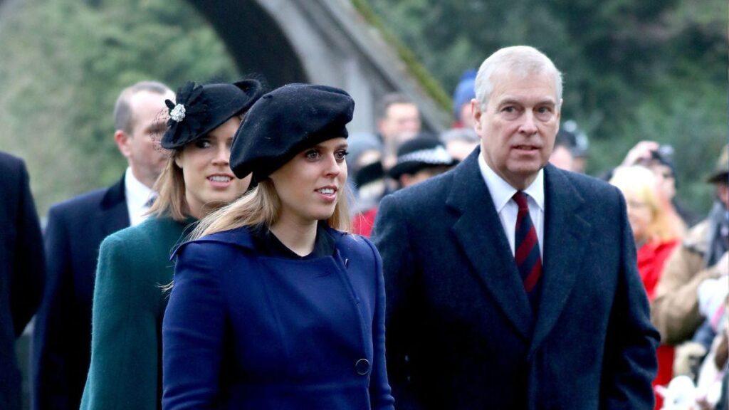 image of prince Andrew and princess beatrice