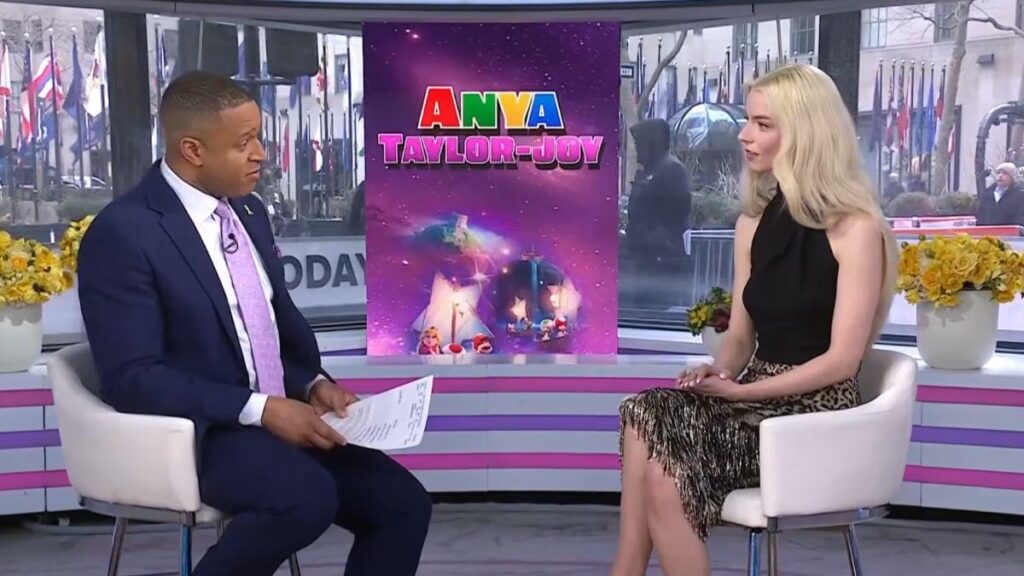 Image of Craig Melvin was mocked online for giving Anya Taylor-Joy a 'riddle.'