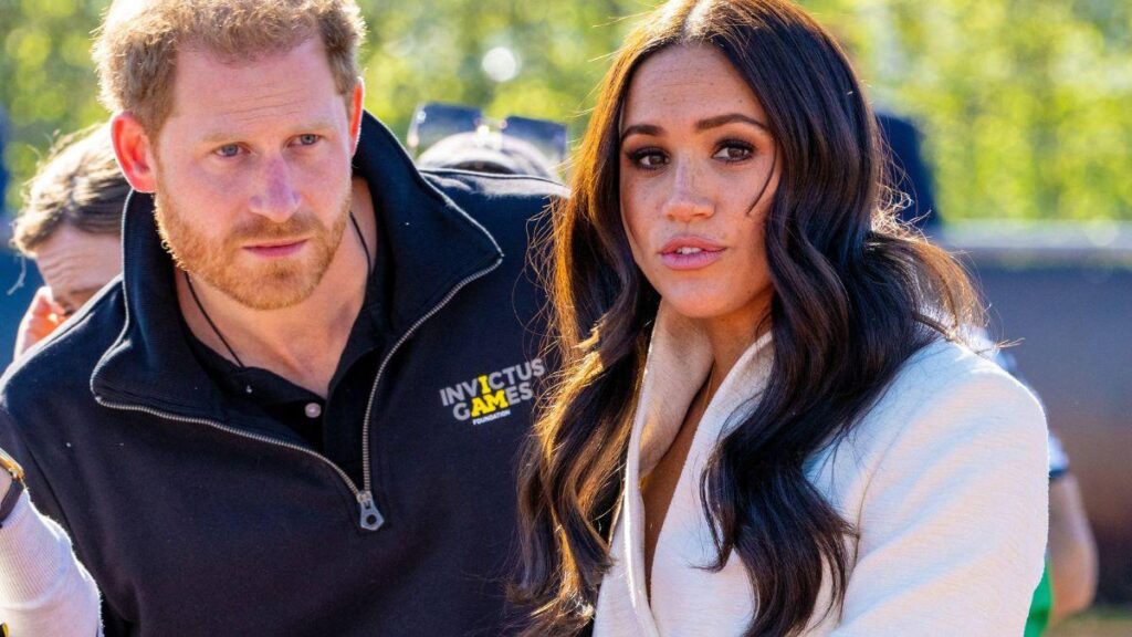 image of Prince Harry and Meghan Markle stepped back from the royal family in 2020.