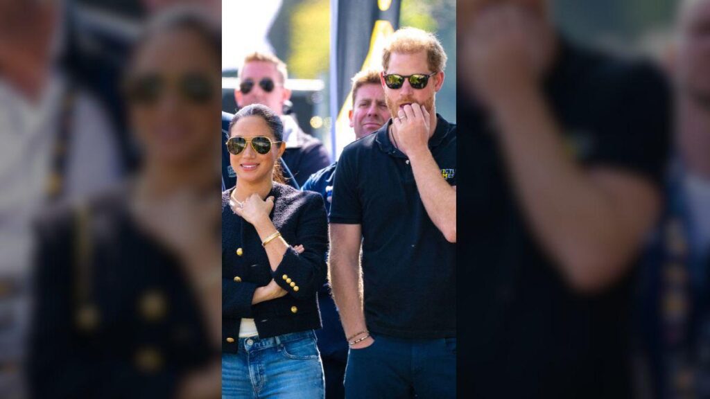 image of Prince Harry and Meghan Markle live in California.