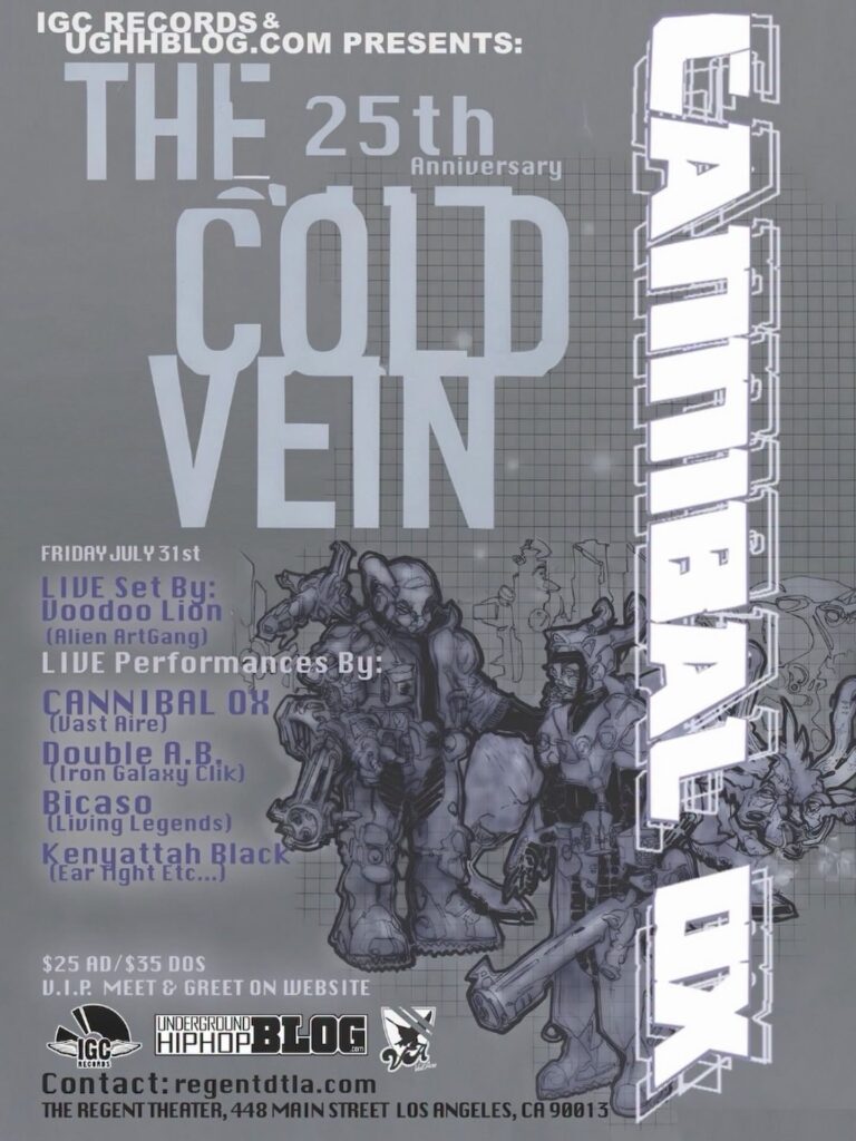 Cannibal Ox Celebrating 25 Years of The Cold Vein in LA