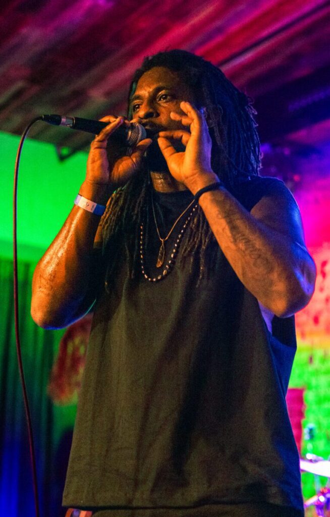 Shwayze performing on stage