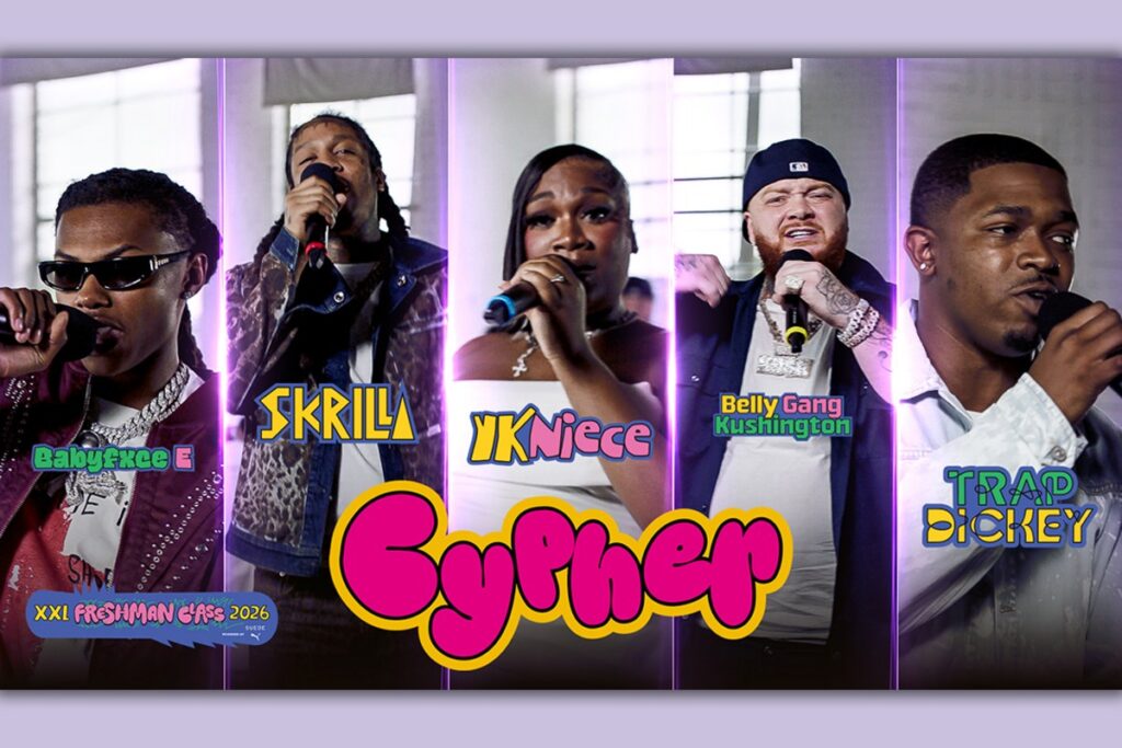 2026 XXL Freshman Cypher: Trap Dickey, YKNiece, Skrilla, Babyfxce E and Belly Gang Kushington